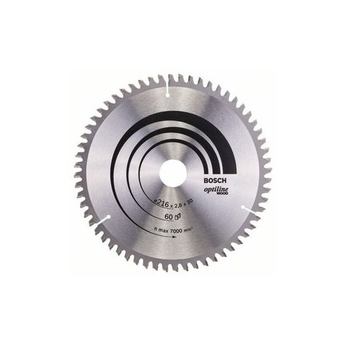 Bosch List kružne testere Optiline Wood 216x2,8 / 1,8x30 mm, Z=60, ATB / N 2608640642 Cene