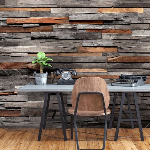  Samoljepljiva foto tapeta - Cedar Smell (Grey and Brown) 294x210 Slike