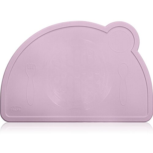 Chicco Placemat silikonski pogrinjek Pink 18m+ 1 kos Cene