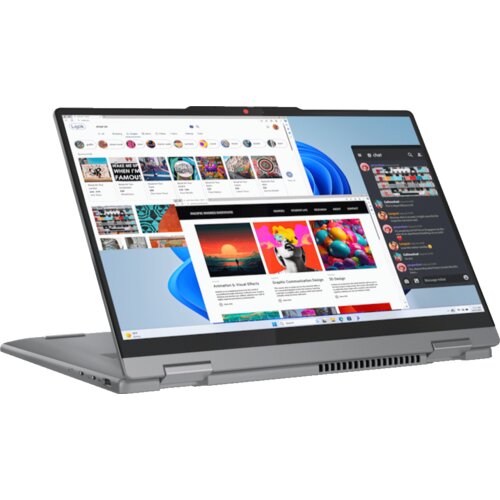 Lenovo laptop ideapad 5 2in1 14AHP9 DOS/14" wuxga oled/ryzen 7-8845HS/16GB/1TB/FPR/bklt srb/siva Cene