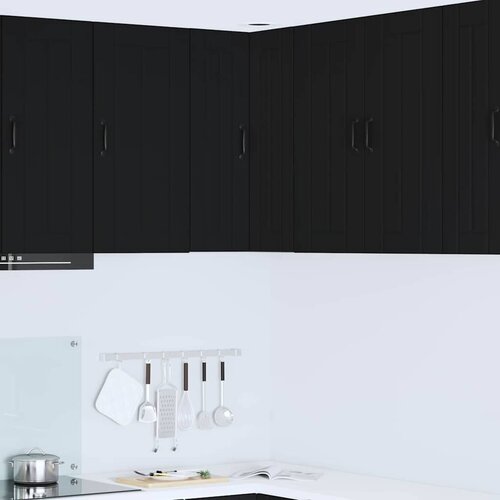 vidaXL Zidni kuhinjski ormarić Crna 57 x 57 x 80 cm Konstruirano drvo Cijene
