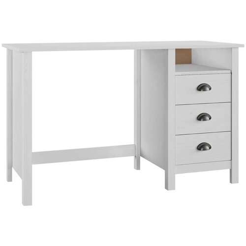  Pisalna miza Hill s 3 predali 120x50x74 cm trdna borovina, (20608789) Slike