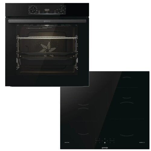 Gorenje Rerna BOS6737E06BG + Ugradna ploča GI6401BSC, Indukciona, 4 zone kuvanja, Crna Cene