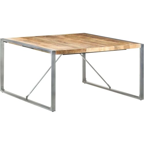  Jedilna miza 140x140x75 cm robusten mangov les, (20711155) Slike