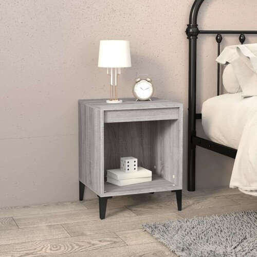  Nočna omarica Siva sonoma 40x35x50 cm, (20730276) Slike