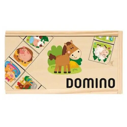 Woodyland Leseni domino z živalskim vzorcem Slike