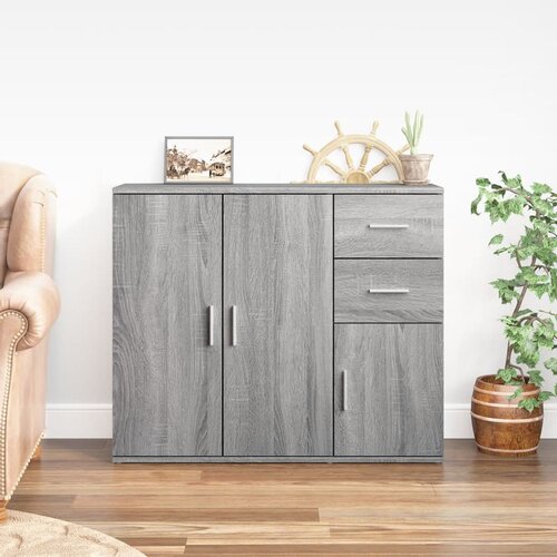  Komoda boja sivog hrasta 91x29,5x75 cm od konstruiranog drva Cijene
