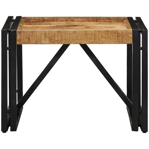Maison Chic Kava miza - kavna mizica - Nizka mizica 50x50x35 cm Masivni neobdelan les Mango, (21753848) Slike
