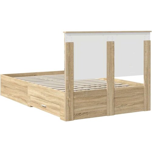 Okvir za krevet s uzglavljem Sonoma hrast 120 x 200 cm Slike