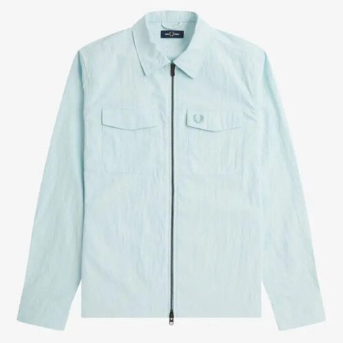 Fred Perry ZIP OVERSHIRT Plava Slike