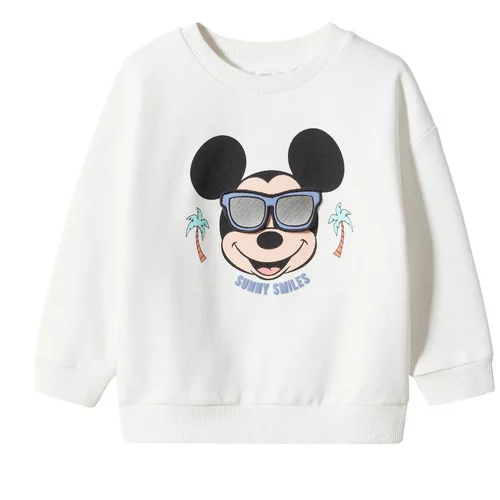 MANGO KIDS Sweater majica ecru/prljavo bijela / bijela
