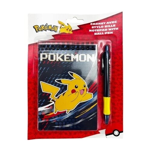 Pokemon komplet spiralni zvezek & kemično pisalo Pikachu Cerda Cene