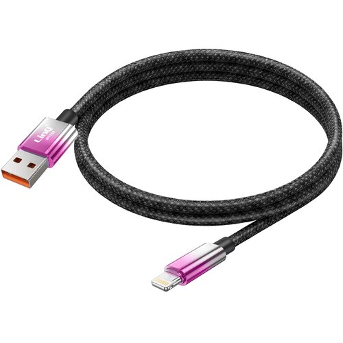 LINQ Lightning v USB Kabel za Polnjenje 15W z LED Zaslonom 1.2m, Vijolična, (5000276820) Cene