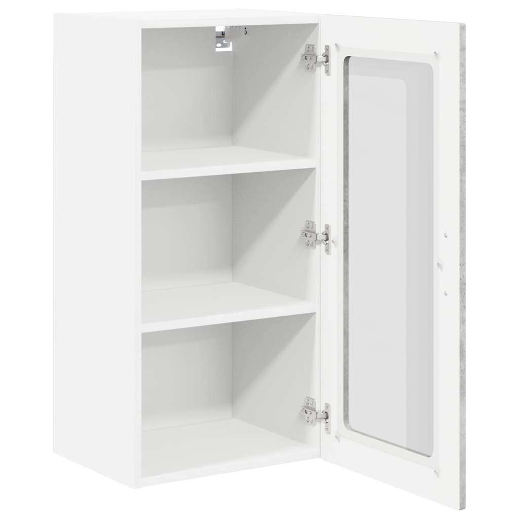  Zidni kuhinjski ormarić 2 pcs Betonski sivi 40 x 31 x 80 cm Slike