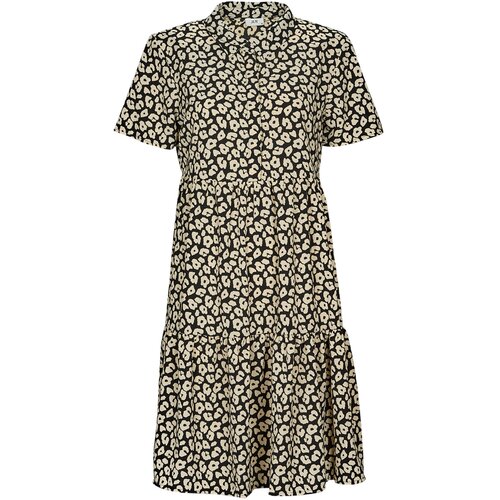 JDY Kratke obleke PIPER S/S SHIRT DRESS Večbarvna Slike