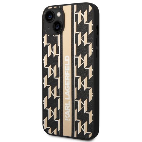Karl Lagerfeld Ohi&amp;scaron;je za Apple iPhone 14 Plus PU Monogram Stripe, ?rna, (21244209) Slike