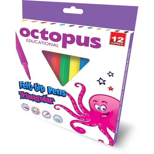 Octopus vodoperivi flomasteri 12/1 triangular UNL-1759 Cene