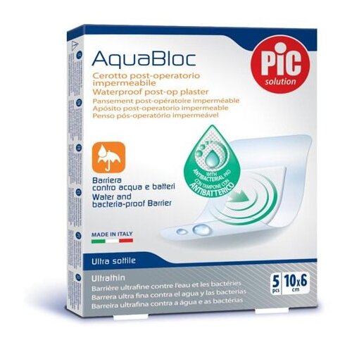 Pic Solution Aquabloc samolepljive komprese, 10x6cm, 5 komada Slike