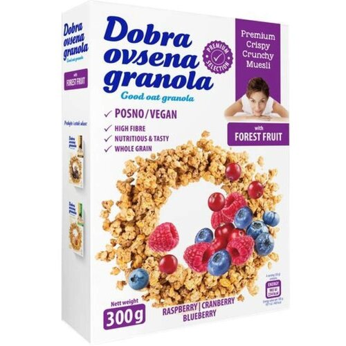 Dobra ovsena kasa DOBRA ovsena granola &scaron;umsko voće 300g Cene