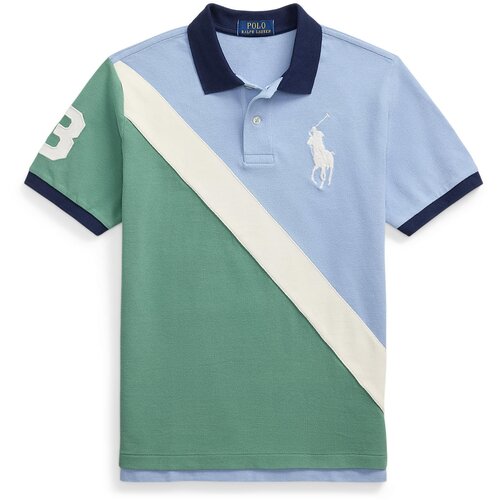 Polo Ralph Lauren Majica golublje plava / tamno plava / smaragdno zelena / bijela Cijene