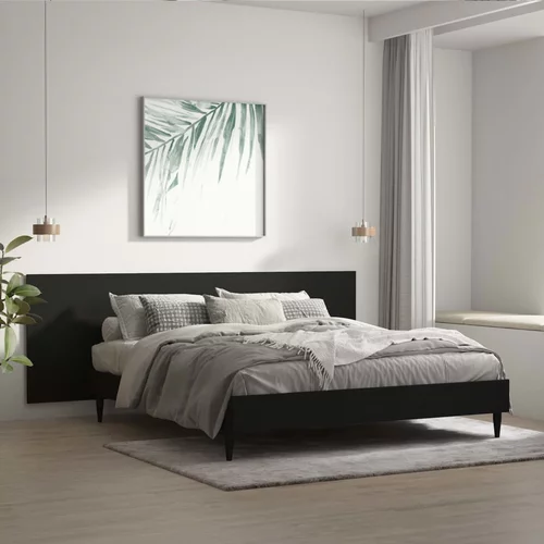  Uzglavlje za krevet crno 240x1,5x80 cm od konstruiranog drva