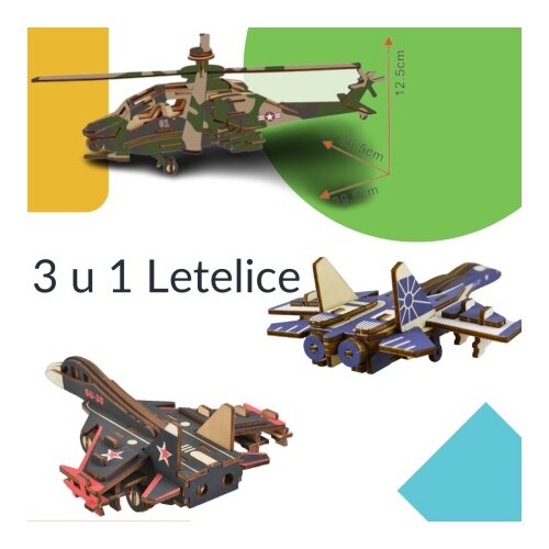  Čarolijashop 3 u 1 slagalice letelice ( 7745) Slike