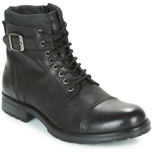 Jack & Jones Pol&scaron;kornji ALBANY LEATHER Črna Cene