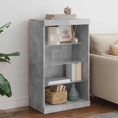 The Living Store Komoda z LED lučkami betonsko siva 60,5x37x100 cm - Komoda, (21661175) Cene