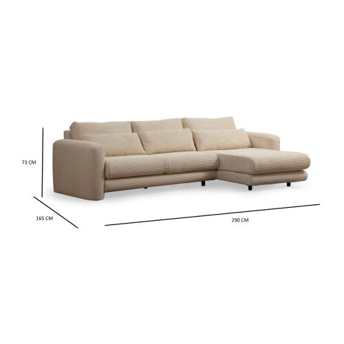 Atelier Del Sofa ugaona garnitura Lily Corner Right Beige Slike