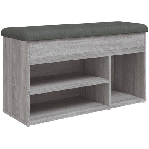 Maison Chic Klop za čevlje - Sedež za čevlje siva sonoma 82x32x45,5 cm inženirski les, (21776424) Slike