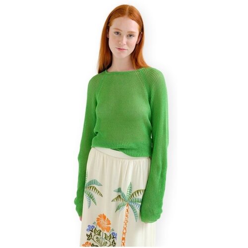 Compania Fantastica Puloverji COMPA&amp;Ntilde;IA FANT&amp;Aacute;STICA Knit 10463 - Green Zelena Slike