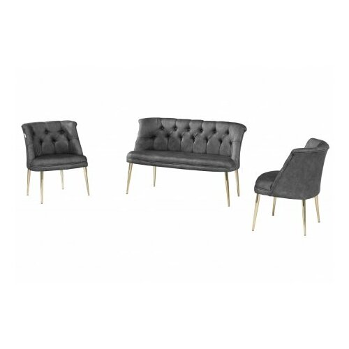 Atelier Del Sofa sofa i fotelja roma gold metal grey Cene