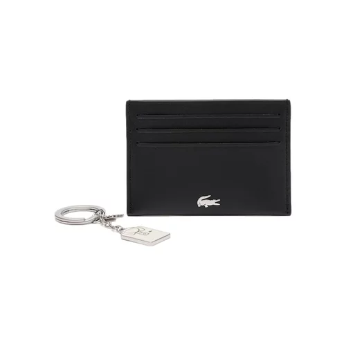 Lacoste Denarnice Card Holder and Key Chain - Noir Črna