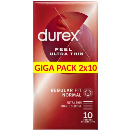  Durex Feel Ultra Thin - ultra realistični kondom (2x10 kom)