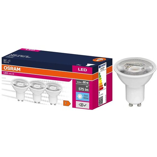  Komplet 3x LED reflektorska sijalica PAR16 GU10/6,9W/230V 4000K 60&deg; - Osram Cene