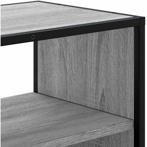  TV ormarić sivi Sonoma 80x31x39,5 cm Konstruirano drvo i metal Siva Slike