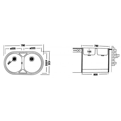 Livinox sudopera ec 186 780x435x165 mm Slike