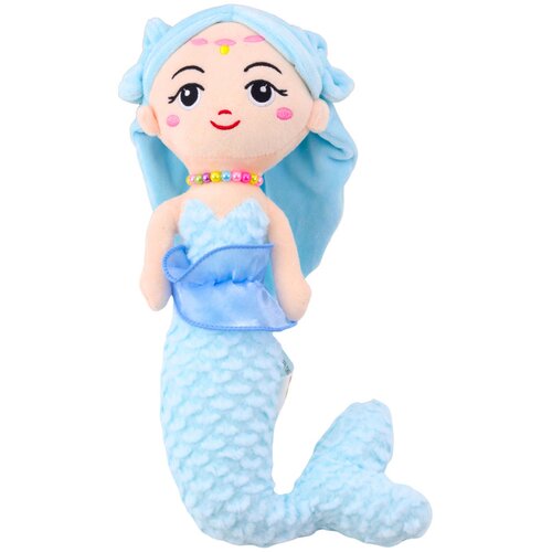  igračka sirena s pletenim repom 32 cm - plava Slike
