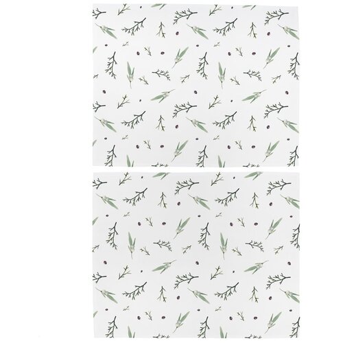 Butter Kings Tekstilni podmetač 2 kom s božićnim motivom 35x45 cm Delicate Green &ndash; Cijene