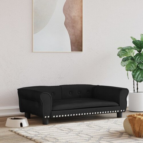 vidaXL Pasja postelja temno siva 95x55x30 cm žamet Cene