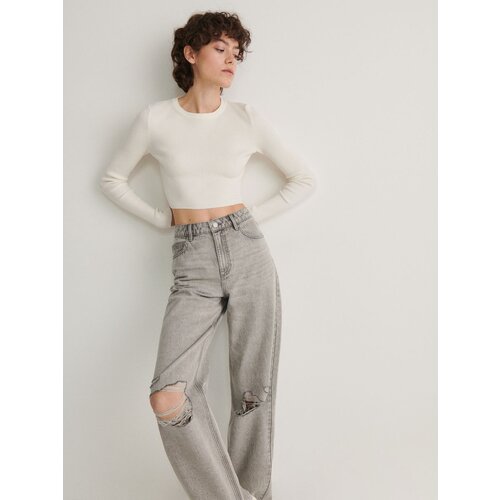 Reserved Ladies` jeans trousers - svetlo siva Cene