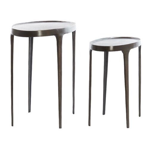 Light & Living Metalni okrugli pomoćni stolići u setu 2 kom 33x70 cm Arica – Cijene