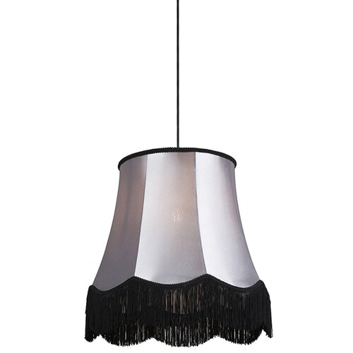 QAZQA Retro viseča svetilka črna s sivo 45 cm - Granny Cene