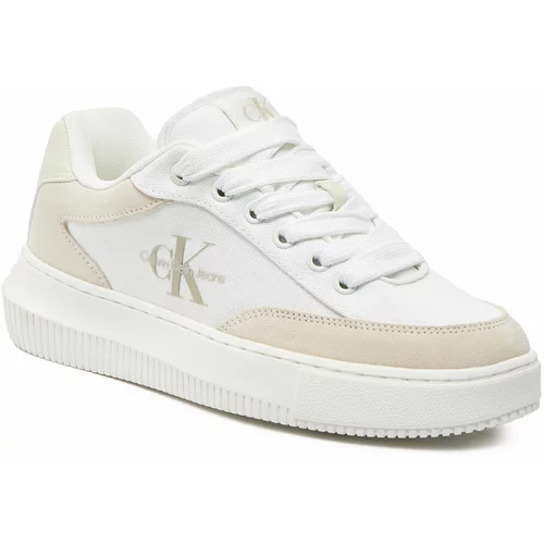 Calvin Klein Jeans Superge Chunky Cupsole Lace Skater Btw YW0YW01452 Bright White/Creamy White 0K8