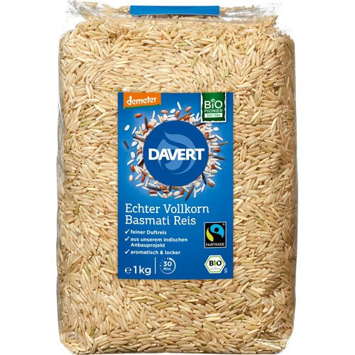 Davert Bio prava basmati riža integralna - 1.000 g Cijene