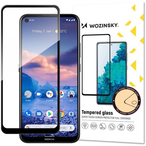  Zaščitno steklo iz kaljenega stekla 9H za Nokia 5.4 črn Cene