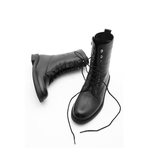 Marjin Ankle Boots - Black - Flat Slike