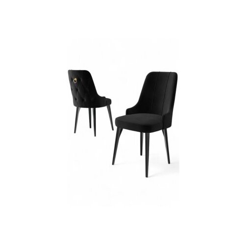 Hanah home Newa set stolica, 46x94x46 cm, 2 dijela, crna Cene