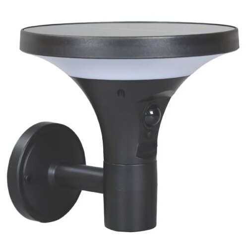  EUROLAMP solarna zidna lampa sa senzorom pokreta, 3.8W, 500lm, crna Slike