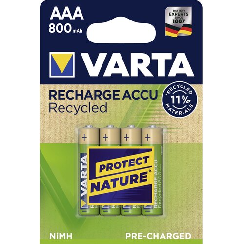Varta 10x4 RECHARGE ACCU Recycled 800 mAH AAA Micro NiMH Slike